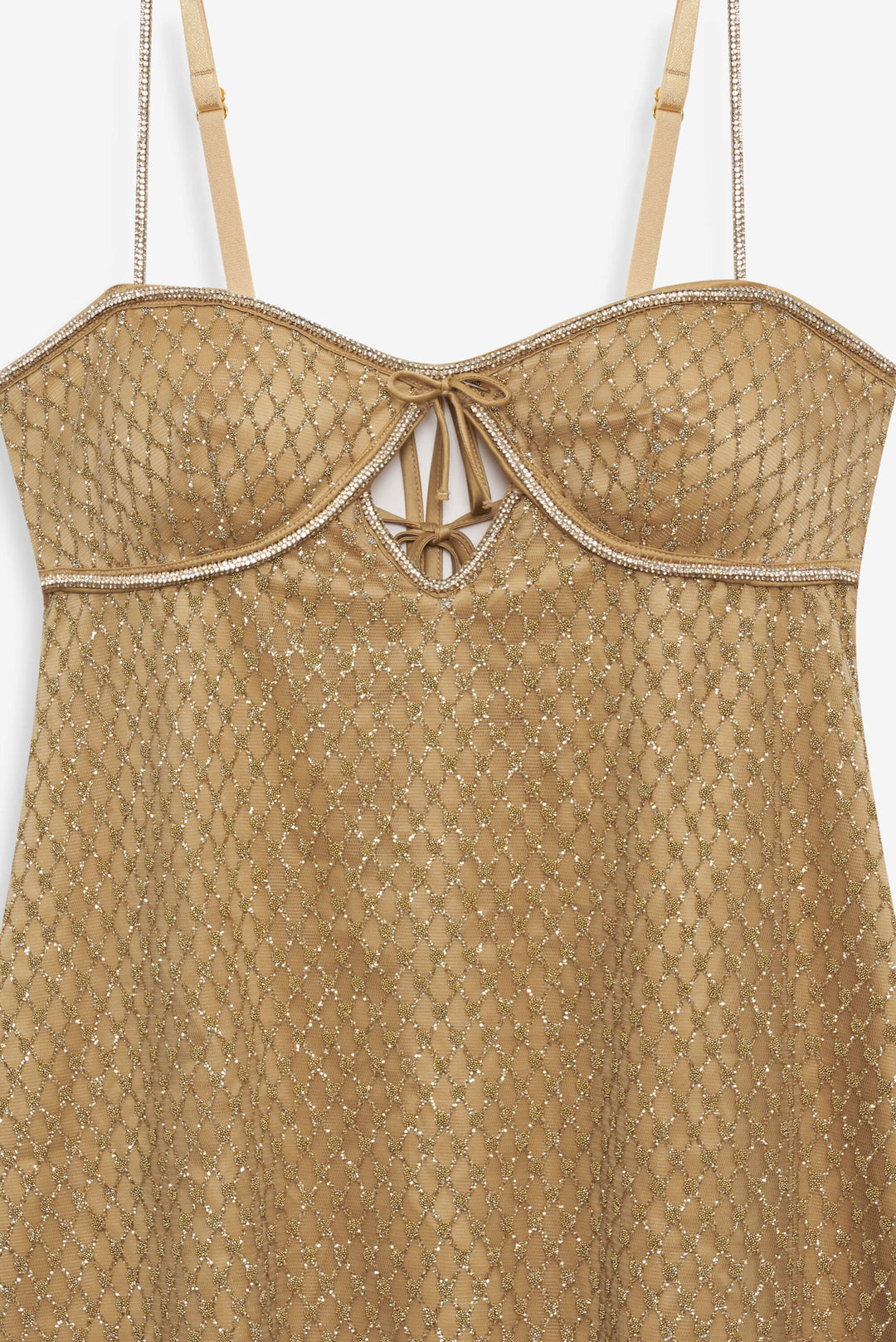 Glitter Slip Dress - Gold | For Love and Lemons
