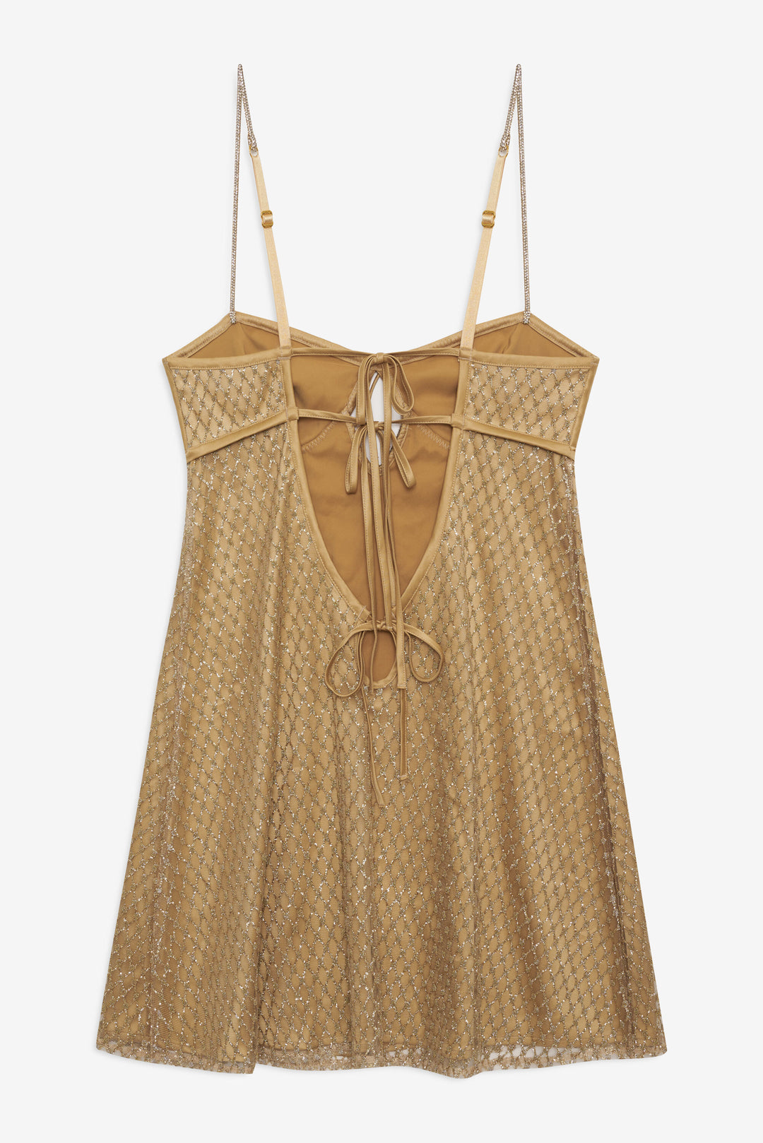Glitter Slip Dress - Gold | For Love and Lemons