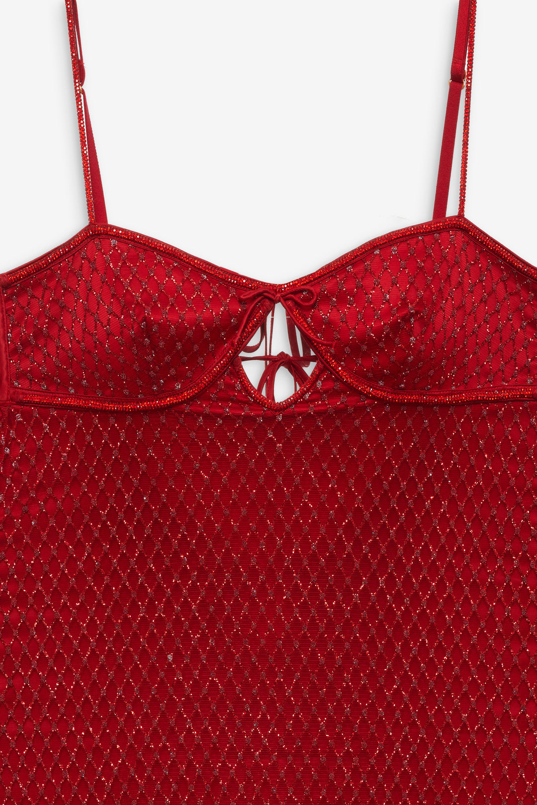 Glitter Slip Dress - Red | For Love and Lemons