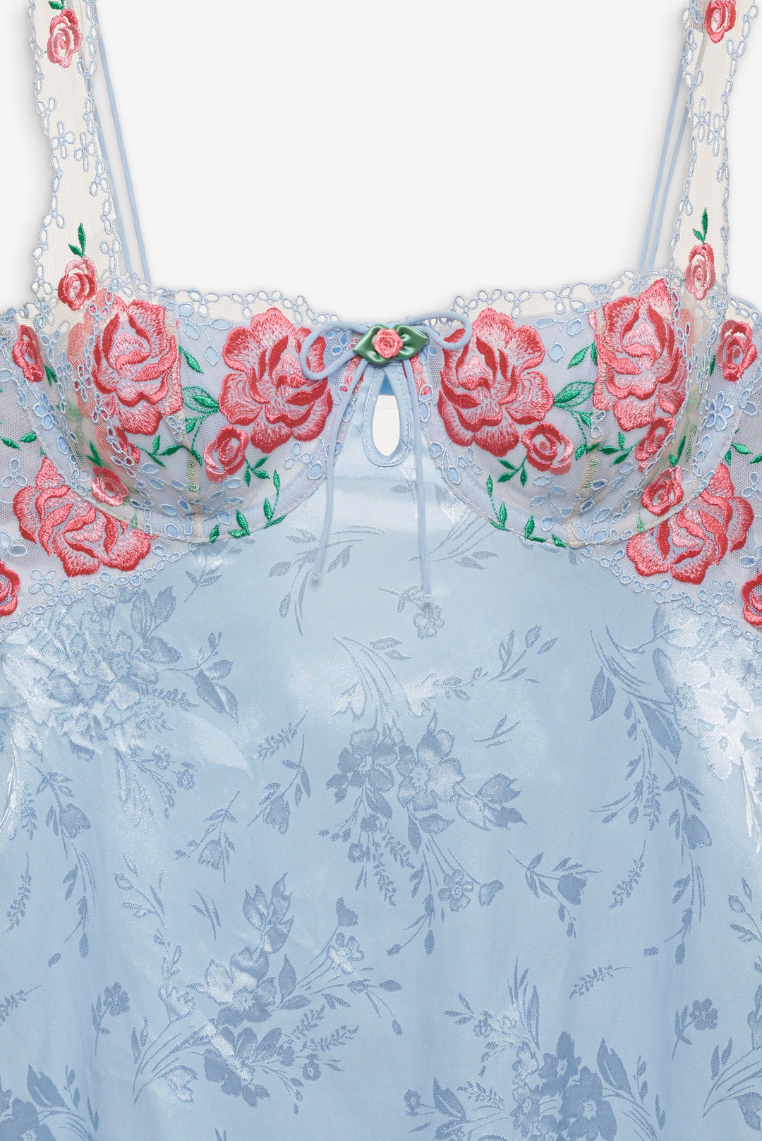 Vintage Rose Eyelet Slip - Blue | For Love and Lemons