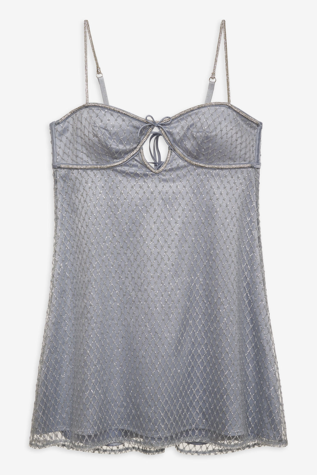 Glitter Slip Dress - Silver | For Love and Lemons