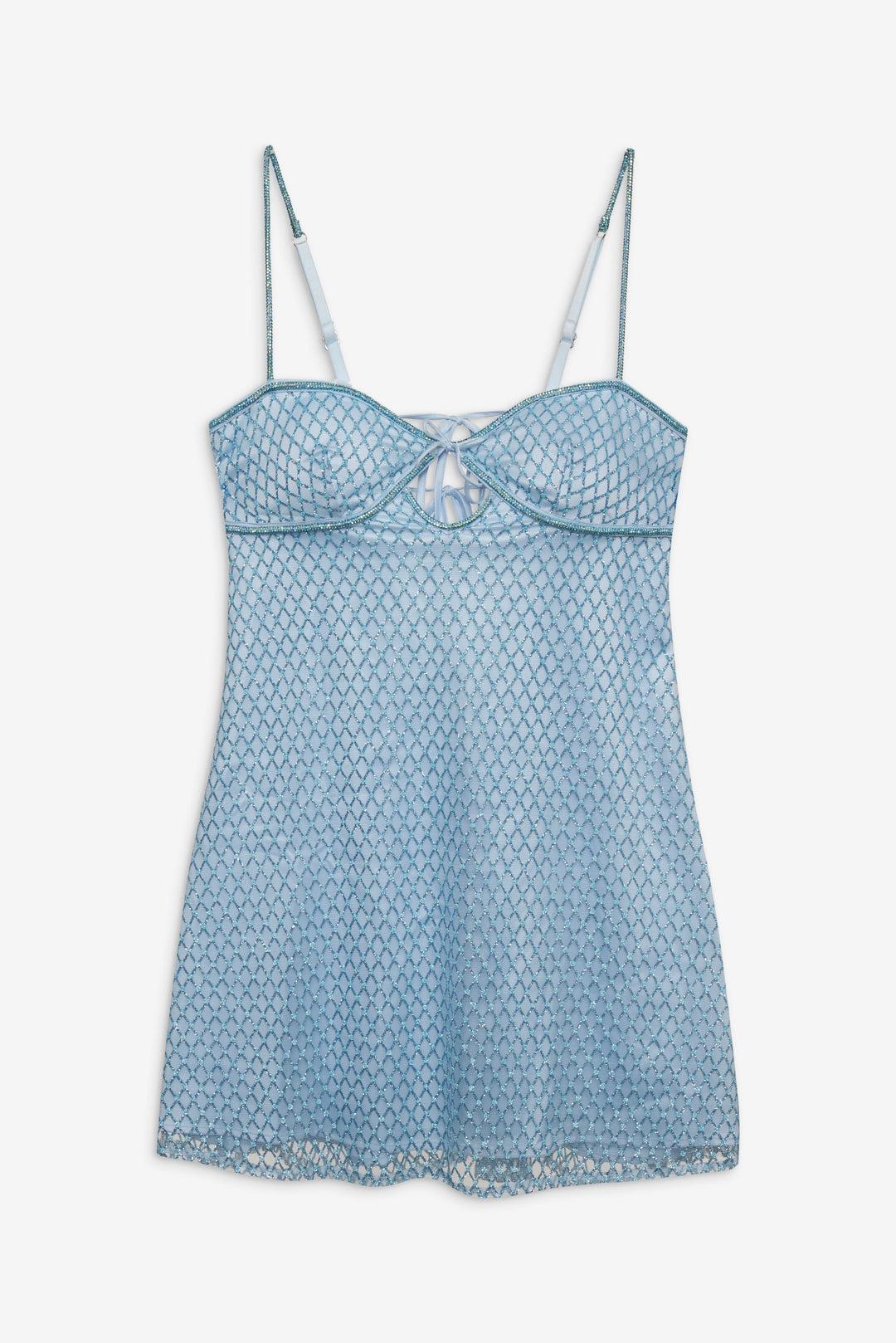 Glitter Slip Dress - Blue | For Love and Lemons