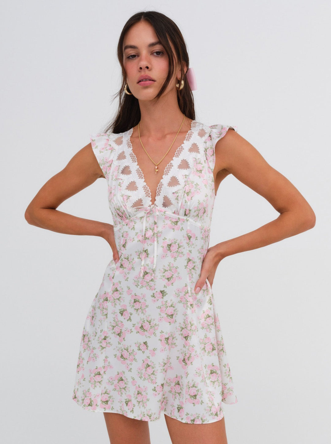 Naima Slip Dress - Pink | For Love and Lemons