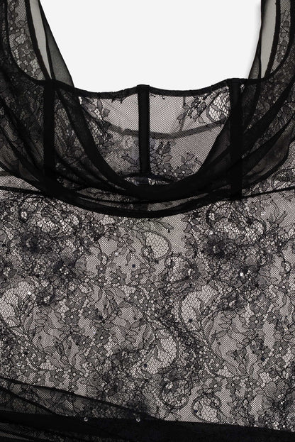 Sonja Slip Dress - Black | For Love and Lemons