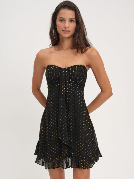 Teagan Mini Dress - Black | For Love and Lemons