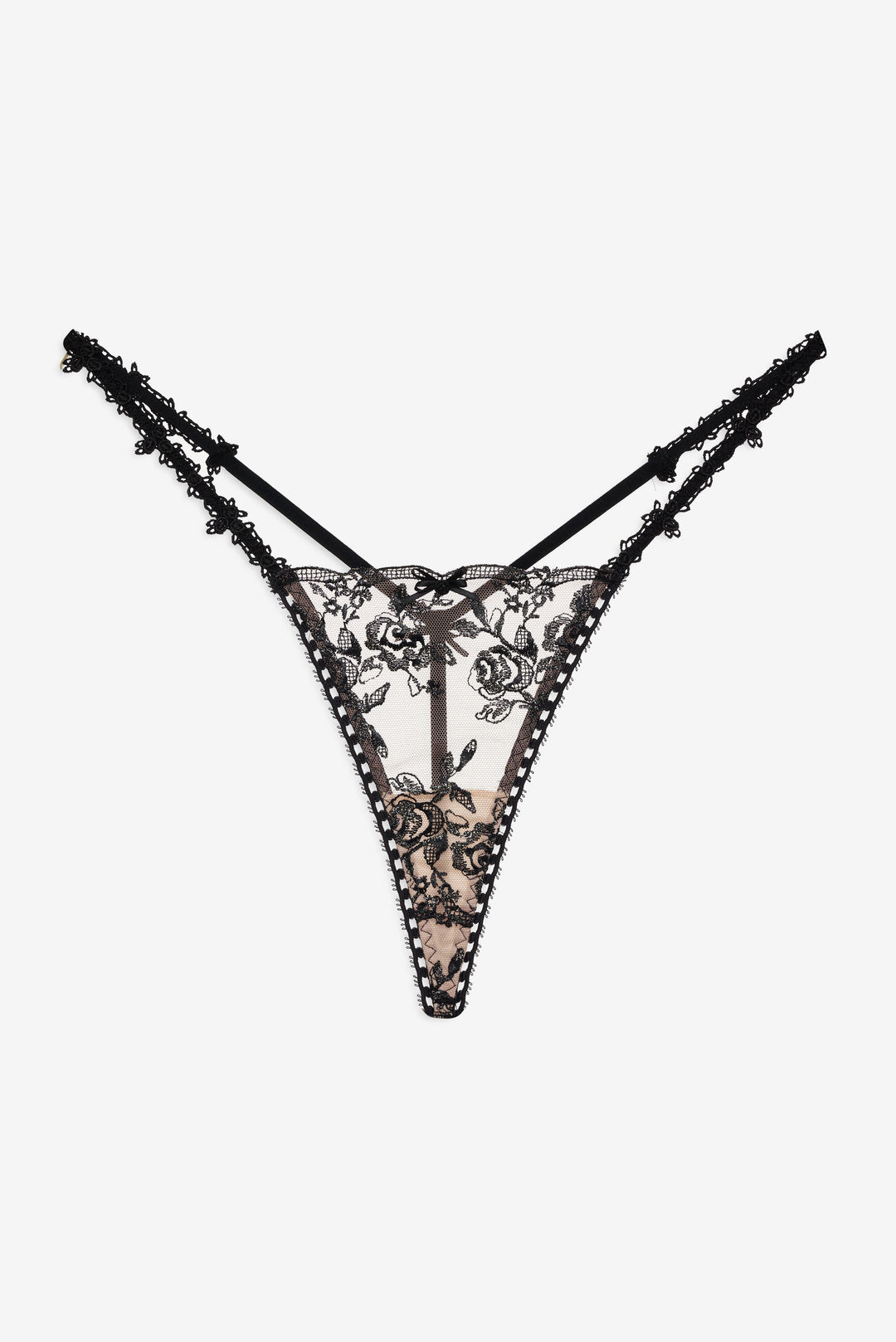 Sonia G String Panty - Black | For Love and Lemons