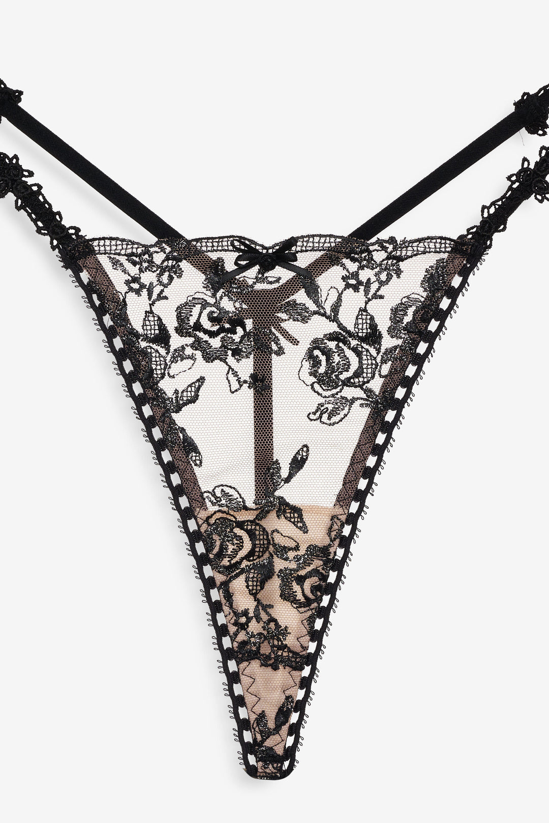 Sonia G String Panty - Black | For Love and Lemons