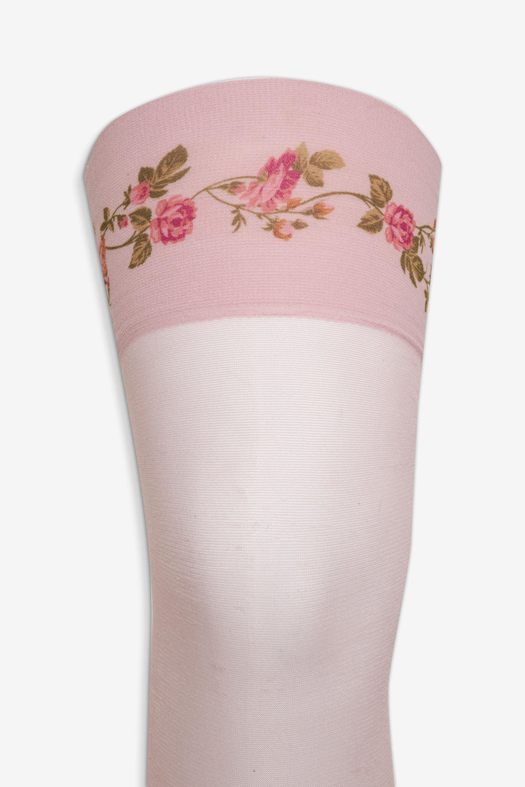 Rose Vine Thigh-High Socks - Pink | For Love and Lemons