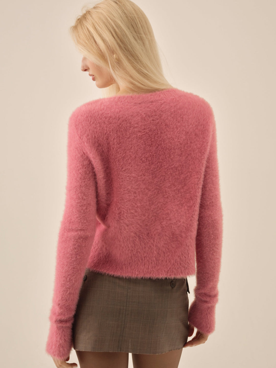 Tayla Knit Cardigan - Pink | For Love and Lemons