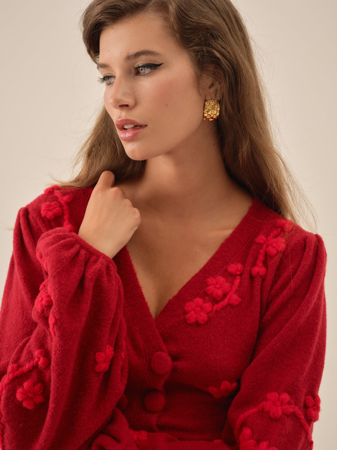 Adalyn Cardigan - Red | For Love and Lemons