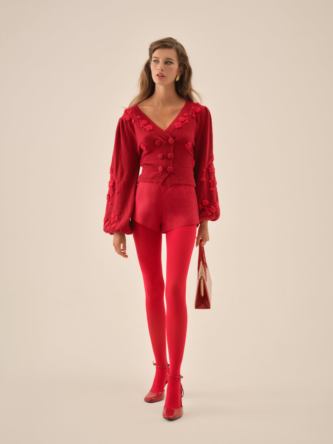 Adalyn Cardigan - Red | For Love and Lemons