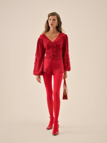 Adalyn Cardigan - Red | For Love and Lemons