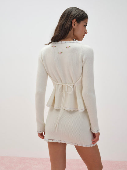 Pheobe Knit Top - Cream | For Love and Lemons