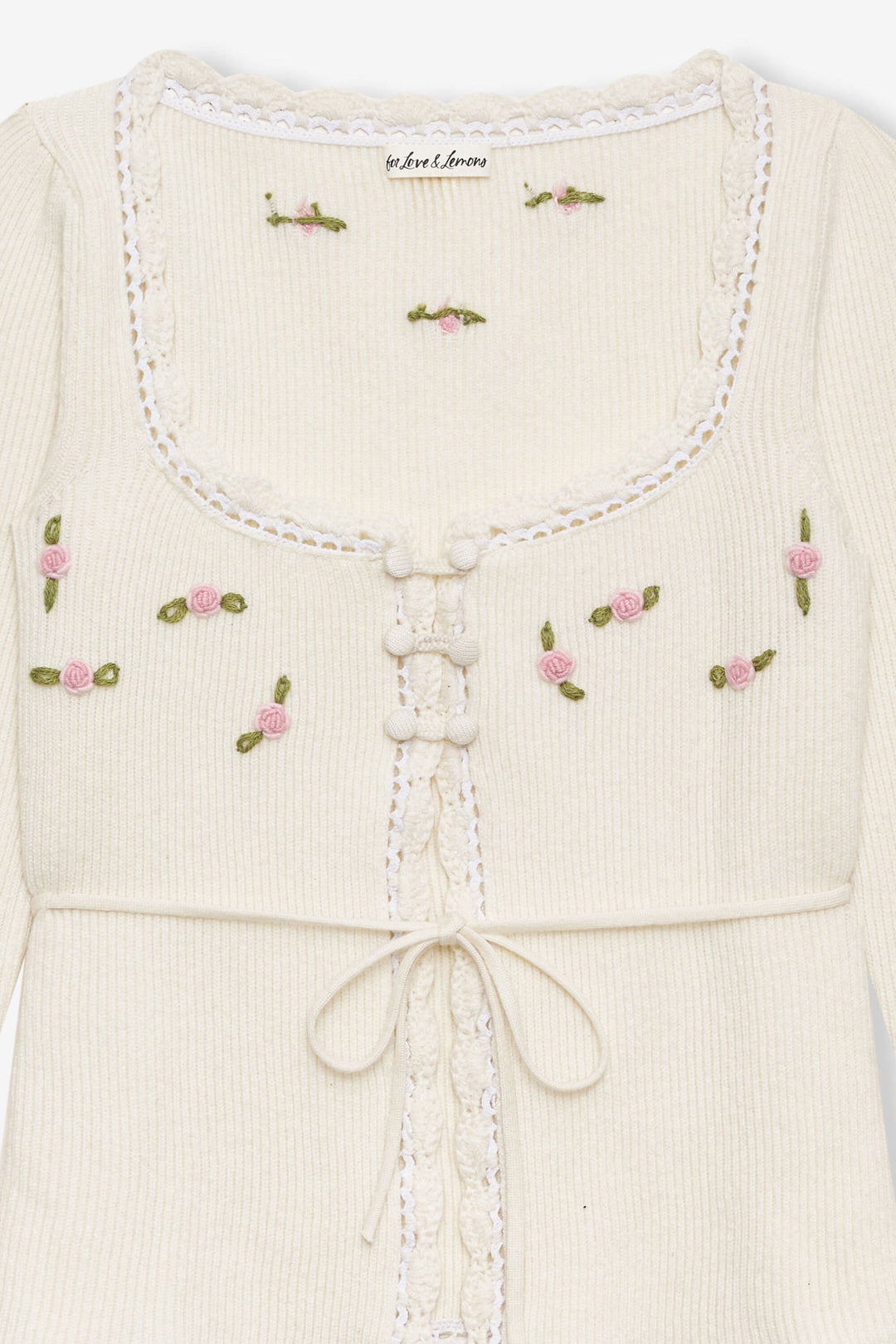 Pheobe Knit Top - Cream | For Love and Lemons