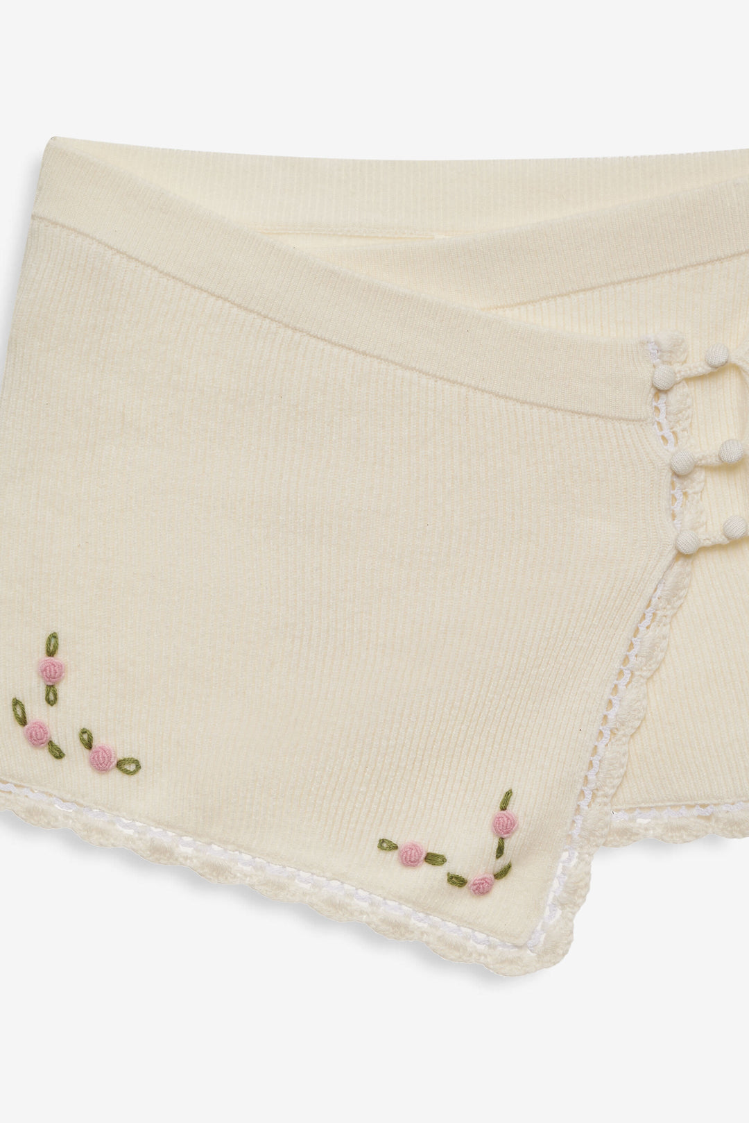 Pheobe Knit Mini Skirt - Cream | For Love and Lemons