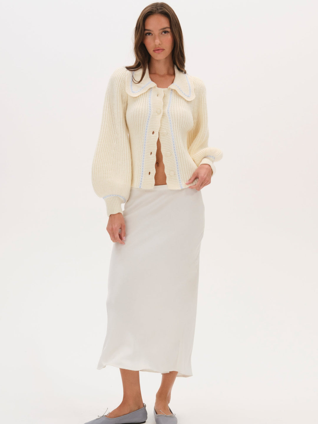 Jade Cardigan - Blue | For Love and Lemons