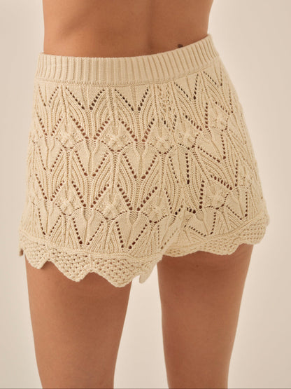 Lelia Knit Short - Cream | For Love and Lemons