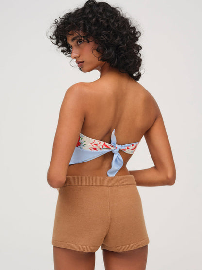 Ellie Knit Short - CAMEL | For Love and Lemons