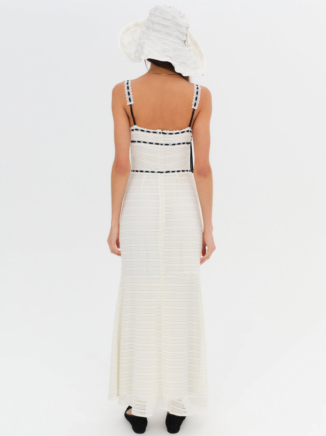 Mayfair Crochet Maxi Dress - White | For Love and Lemons