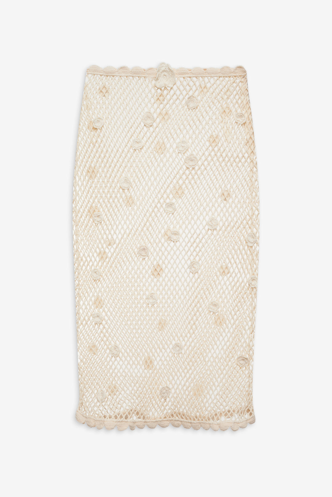 Betty Bouquet Knit Midi Skirt - Cream | For Love and Lemons