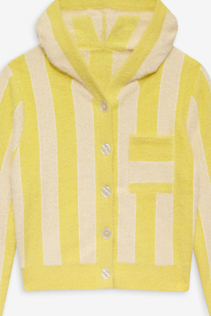 Sleepy Stripe Hoodie - Yellow | For Love and Lemons