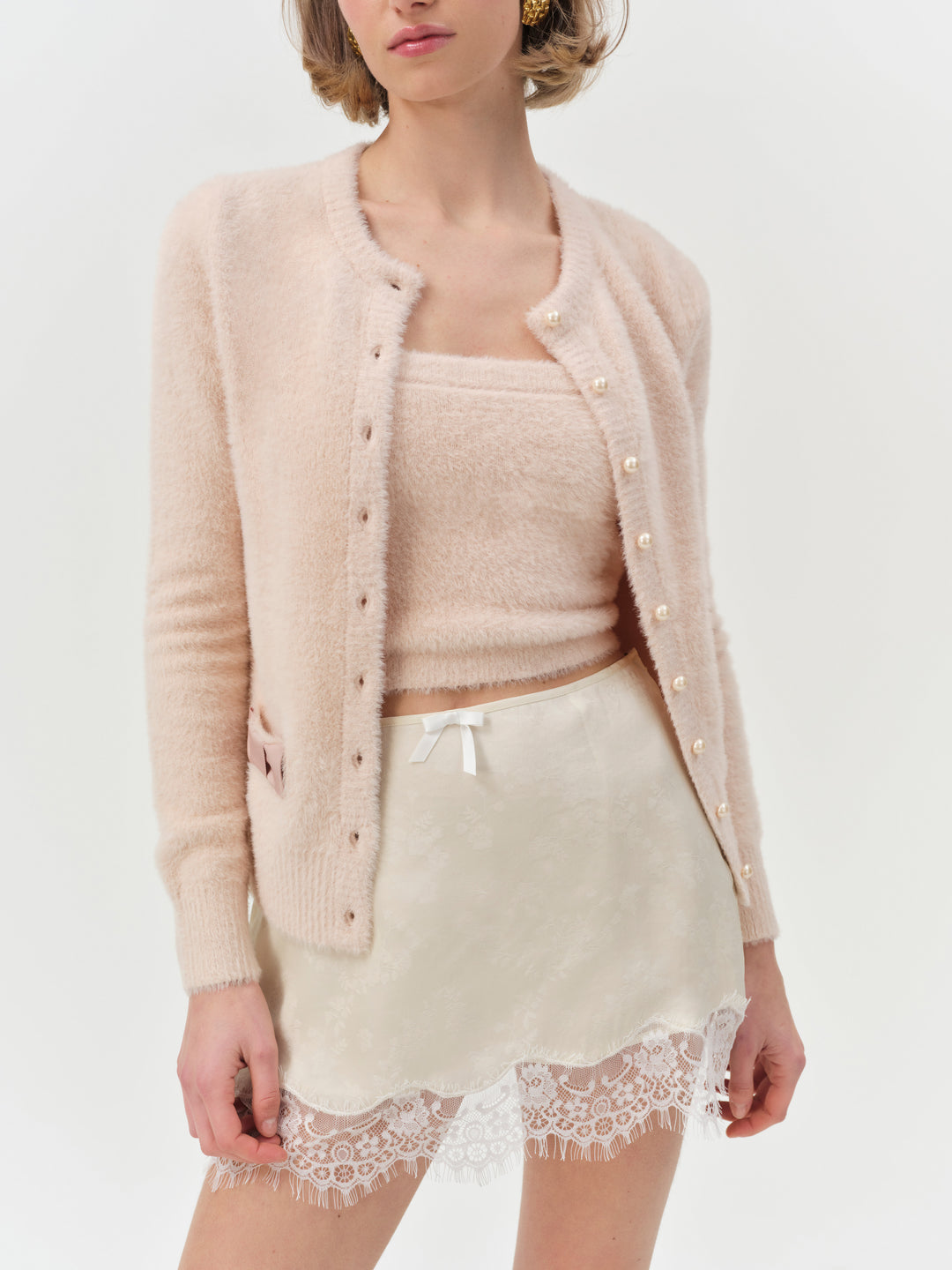 Harper Cardigan - Pink | For Love and Lemons