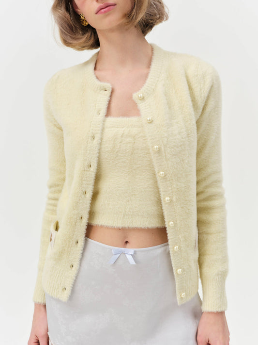 Harper Cardigan - Yellow | For Love and Lemons