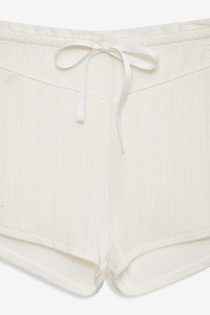 Allison Pointelle Short - White | For Love and Lemons