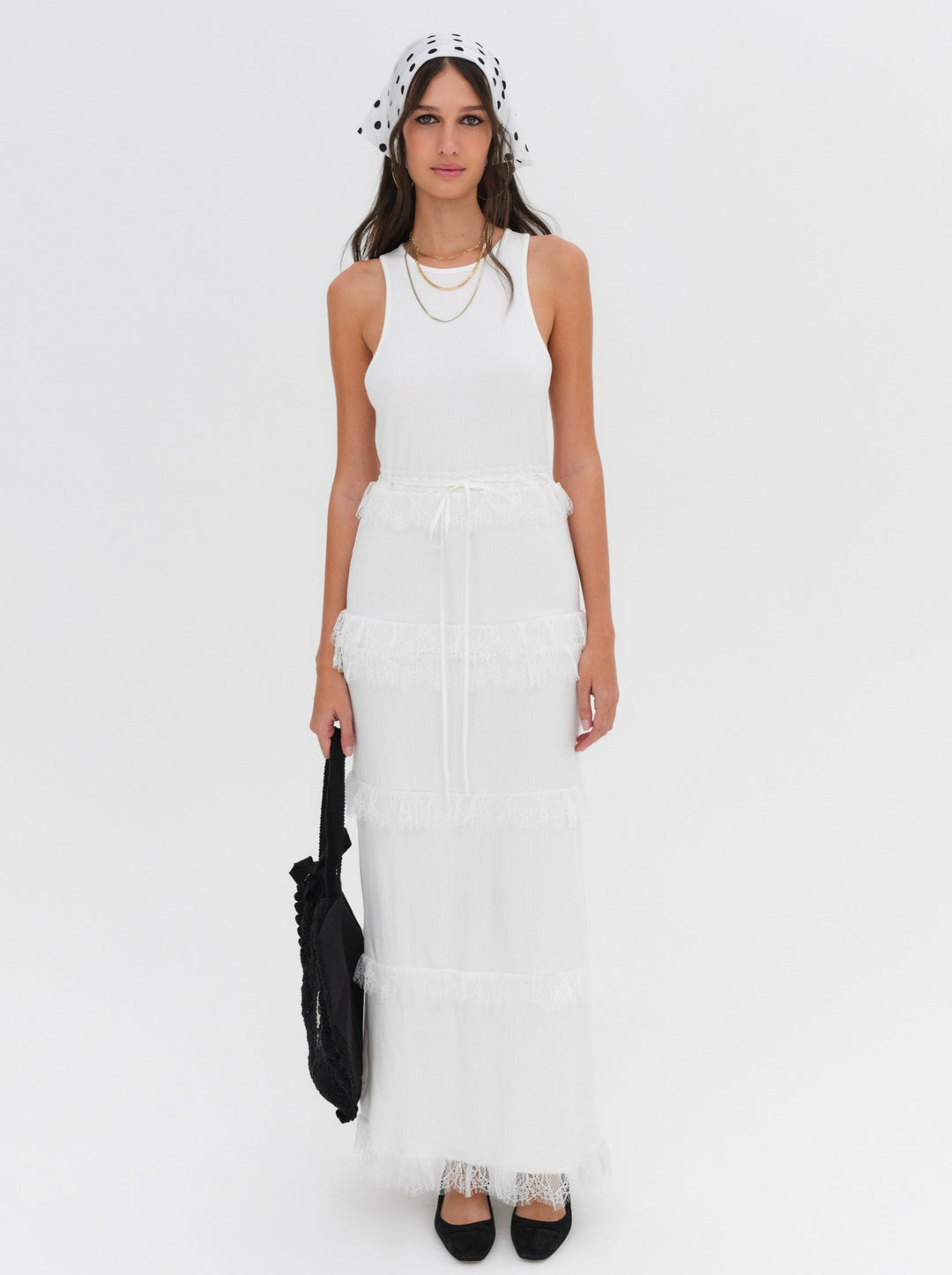 Joan Maxi Dress - White | For Love and Lemons