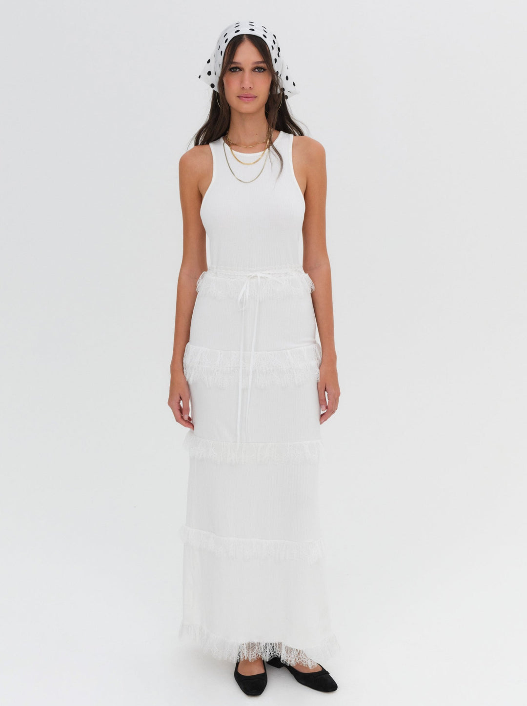 Joan Maxi Dress - White | For Love and Lemons