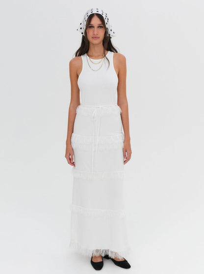 Joan Maxi Dress - White | For Love and Lemons