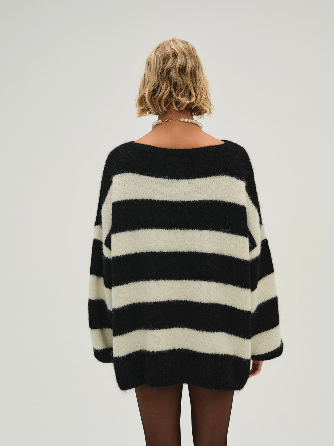 Meggy Oversized Sweater - Black | For Love and Lemons