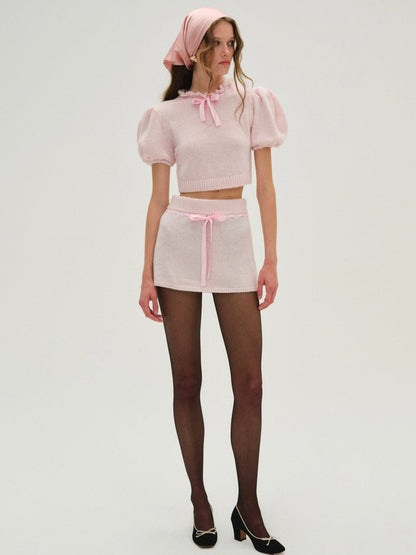Beverly Mini Skirt - Pink | For Love and Lemons