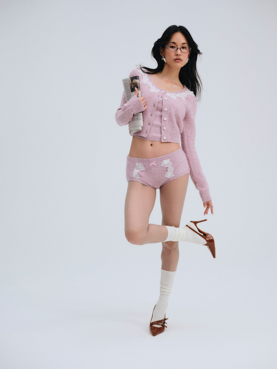 Arinah Boyshort - Pink | For Love and Lemons