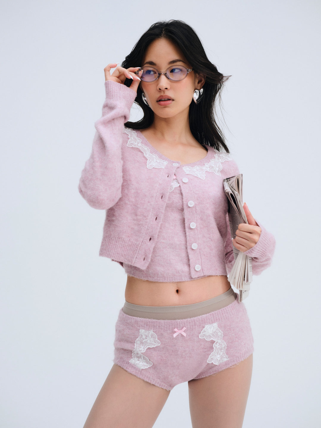 Arinah Boyshort - Pink | For Love and Lemons