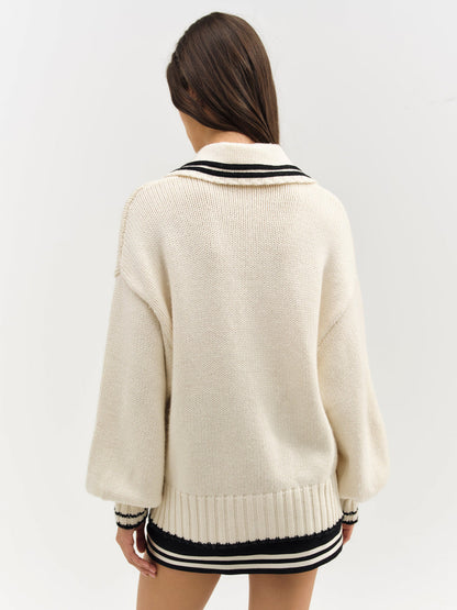Marina Knit Cardigan - Tan | For Love and Lemons