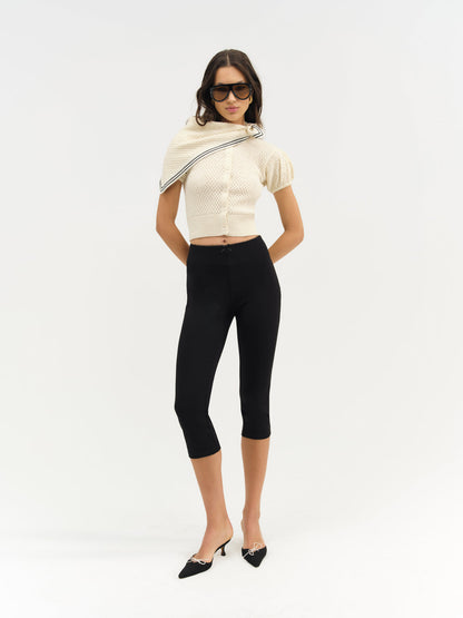 Maritime Knit Cardigan & Scarf - Cream | For Love and Lemons
