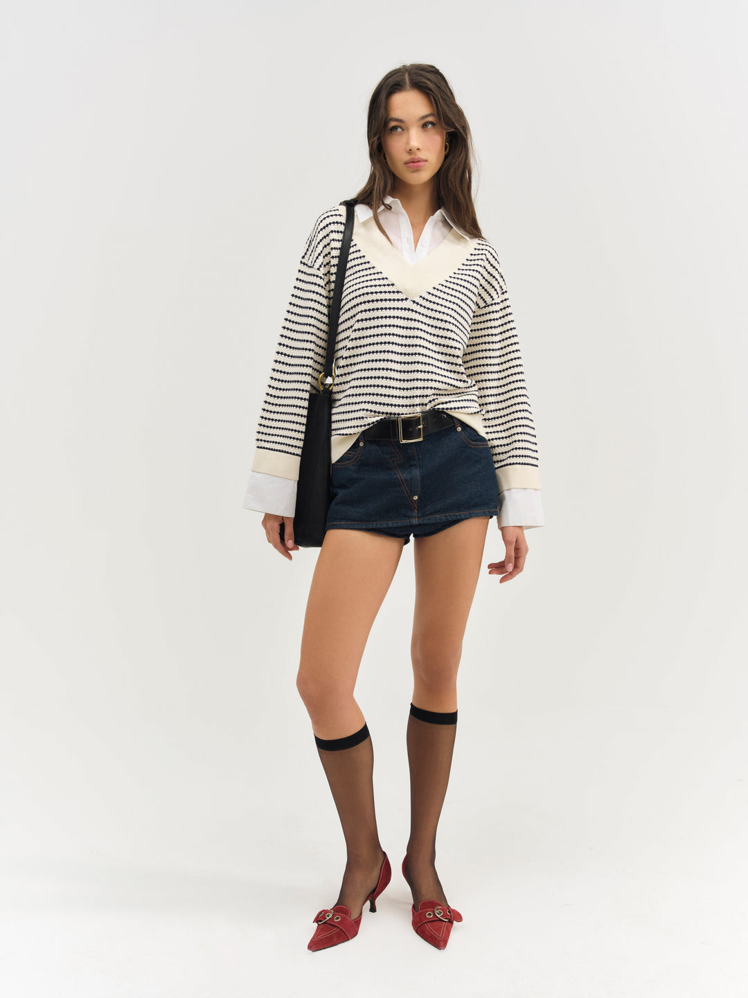 Regatta Stripe Knit Sweater - Cream | For Love and Lemons