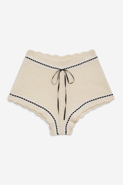 Jeannette Sleep Short - Cream | For Love and Lemons