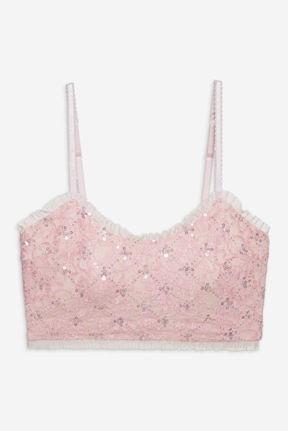 Isabeau Sleep Top - Pink | For Love and Lemons