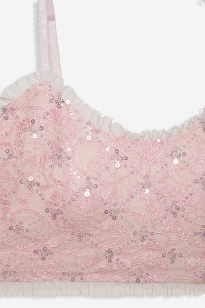 Isabeau Sleep Top - Pink | For Love and Lemons