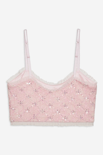Isabeau Sleep Top - Pink | For Love and Lemons
