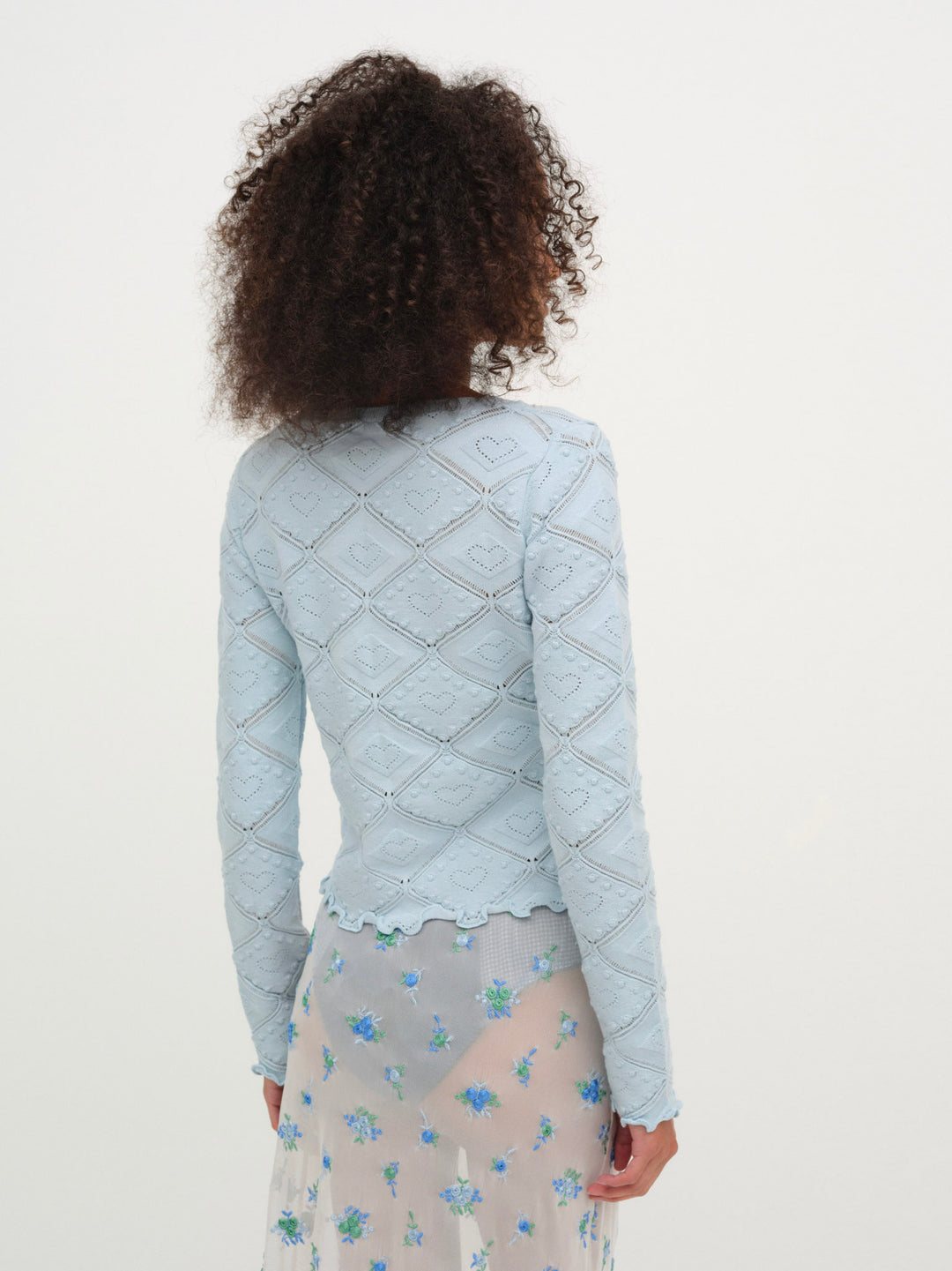 Coco Knit Cardigan - Baby Blue | For Love and Lemons