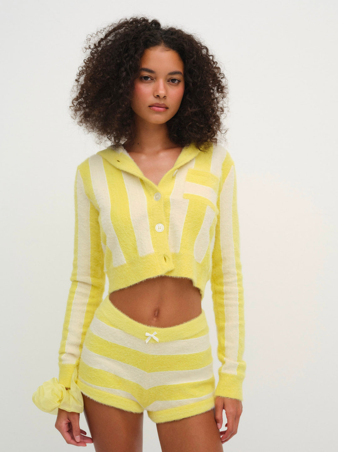 Sleepy Stripe Shorts - Yellow | For Love and Lemons