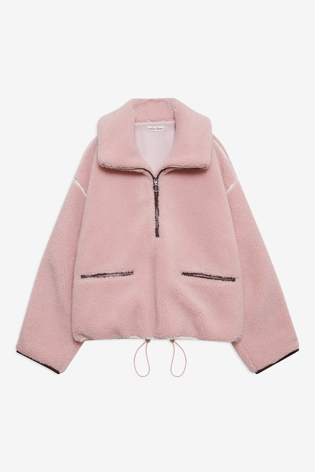 Melody Pullover Sherpa Jacket - Pink | For Love and Lemons