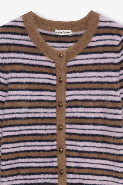 Nora Striped Cardigan - Blue | For Love and Lemons