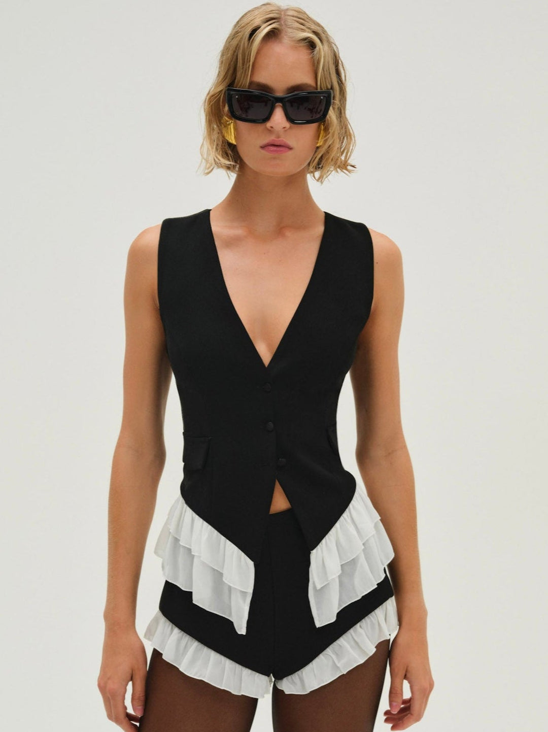 Noemie Short - Black | For Love and Lemons