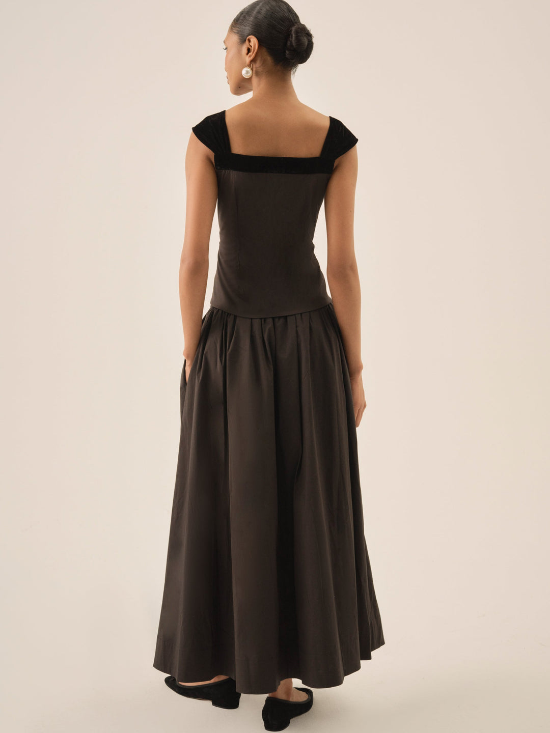 Train Station Poplin Maxi Skirt - Black | For Love and Lemons