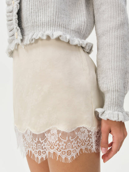 Madalie Slip Skirt - Cream | For Love and Lemons