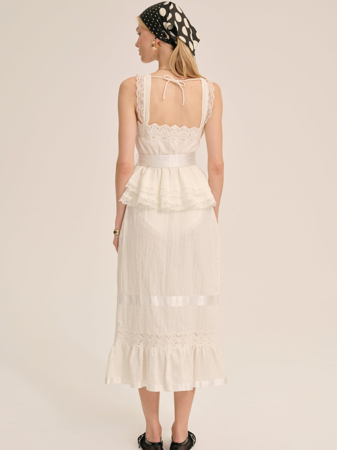Sweet Summer Midi Skirt - White | For Love and Lemons
